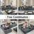Modular sofas for living room, 104-inch corduroy modular sofa with L-shaped chai 2 thumbnail