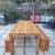 Reclaimed wooden table 8” x 40” and two benches 3 thumbnail