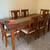 Solid wood dinning table and six chairs 1 thumbnail