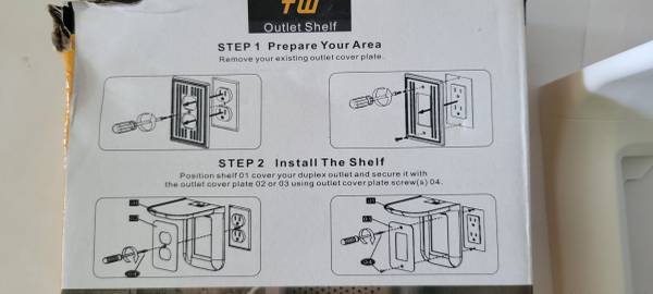 Electrical Outlet Shelf - $5 (New Haven)62946036690691122
