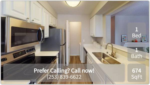 $1,800 / 1br - 674ft2 - Your dog or cat is welcome! Amazing pet-friendly 1 BR / 1 BA! (Federal Way)63852483678467122
