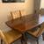 Dark Wood Dining Set - Seats 6, Excellent Condition 2 thumbnail