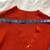 Orange Handmade Crochet Knit  Buttoned Top for Women Short Sleeve 20 thumbnail