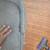 2 gray cloth rotating bar height stools 2 thumbnail