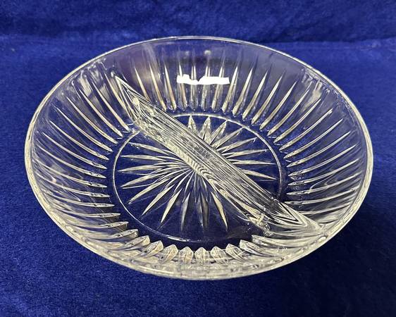 Princess House Crystal Relish Dish, Royal Highlights 1