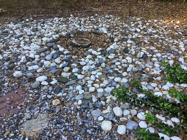 FLASH SALE!!! 4 square yards of 2-6” multicolored river rock 5Gals for 1