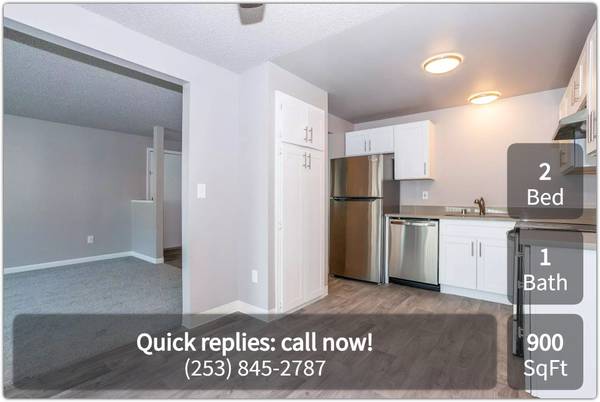 $1,899 / 2br - 900ft2 - Relaxing garden-style 900 sq ft 2 bed 1 bath - Forest Park (Puyallup)63786614006017121