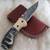 NEW MIDNIGHT ' RIDER DAMASCUS SHEEP HORN POCKET KNIFE 2 thumbnail
