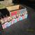 PEPSI COLA CASE OF VINTAGE PINT GLASS BOTTLES & CARTONS WOODEN CARRIER 14 thumbnail