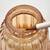 Marigold Vintage Carnival Glass 4 Lamp Shades Ribbed Art Deco 10 thumbnail