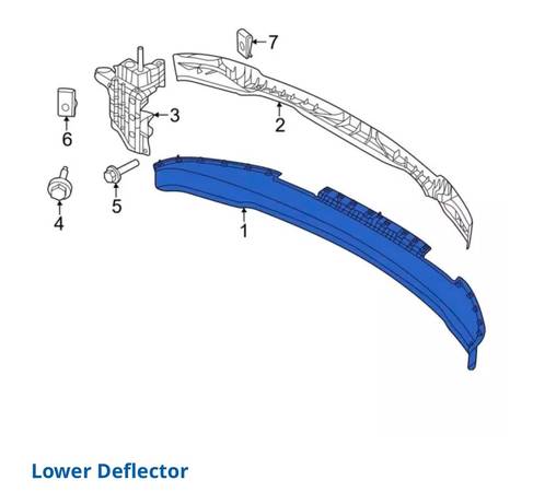 Ford F-150 Lower radiator support air deflector 1