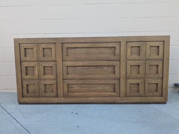 Vintage modern regency Wood dresser 1