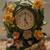Decorative Desktop Clock with Butterflies and Flowers 2 thumbnail
