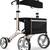 Luxury Rollator Walker, lightweight aluminum, 10" wheels, soft handles 1 thumbnail