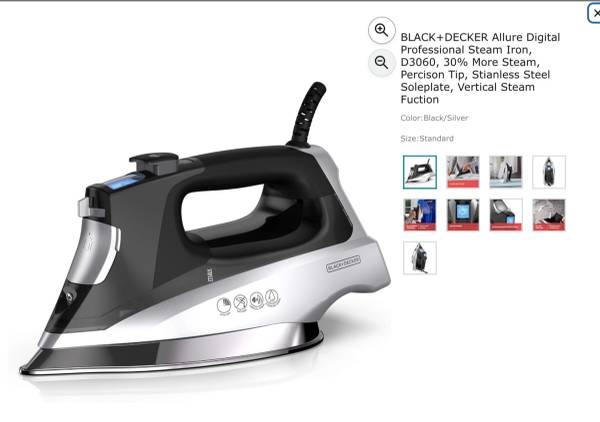 New Black & Decker digital steam iron 1
