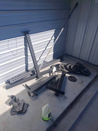Rogue fitness weights, Rack, Olympic barbell 1