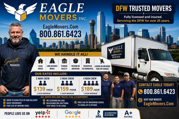 ✅✅ TOP-QUALITY MOVING SERVICES, BEST RATES, RATED TOP 3 MOVERS IN DFW 1