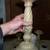 3 PILLAR CANDLE HOLDERS Candles Lot Halloween Parlor Gothic Decoration 8 thumbnail