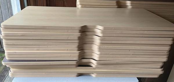 Maple Veneer Desktops – 60” x 29.75” – $40 Each / $30 for Multiples – 1