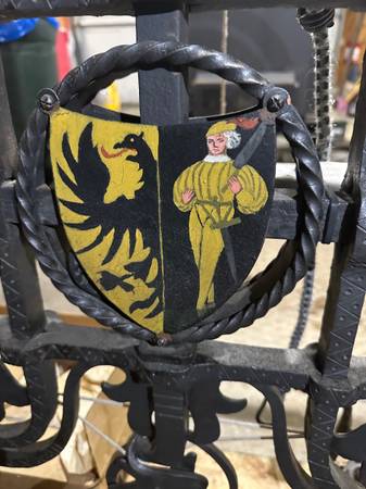 Antique Snooker Table chandelier 1