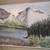 Mountain Lake Oil Painting by Joan Levy-Early 1968 2 thumbnail