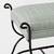 Threshold Studio McGee Fabric Upholstered Metal Bench 4 thumbnail