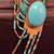 Vintage American Indian Sterling Turquoise Squash Blossom Necklace 2 thumbnail