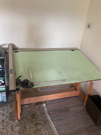 Drafting table with Mutoh drafting machine 1