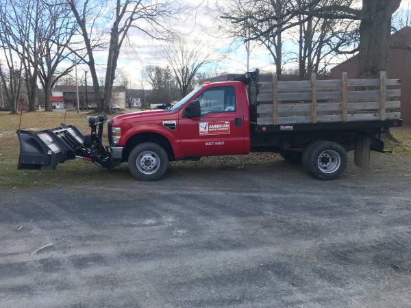F350 4x4 Flatbed with Snow-Ex Power Plow 2010 1