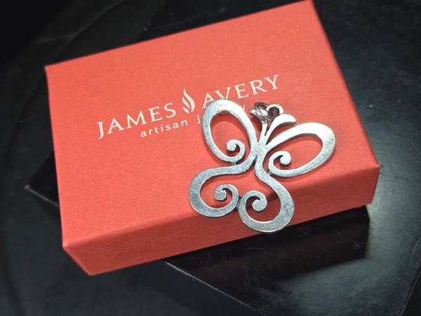 James Avery Large Spring Butterfly Pendant — Retired, Sterling Silver 1