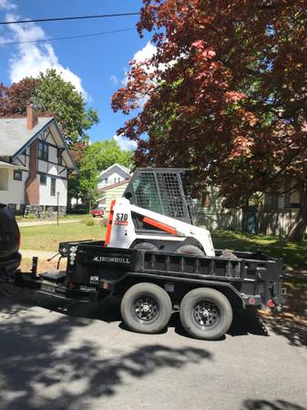 Bobcat & Dump Trailer for rent 1