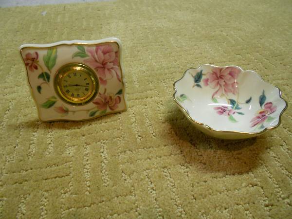 Lenox Clock and Bowl 1