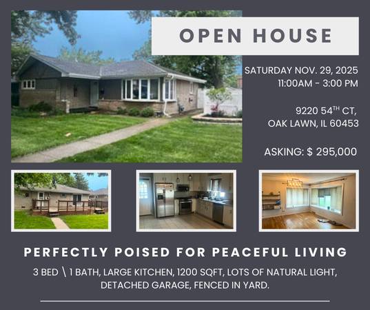 Sweet Oak Lawn Home Needs an Owner! 1