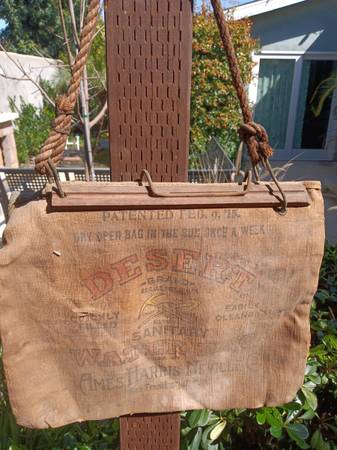 100yo Desert Brand Wather bag great museum display pice 1