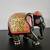 Colorful Hand Painted Carved Solid Wood Elephant With Gold Embellishme 4 thumbnail