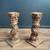 Pair of Italian Rococo Painted and Parcel Gilt Columns, c.1920’s 4 thumbnail