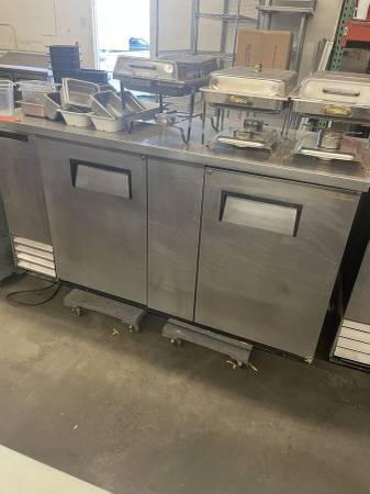 True TBB-2-S 59" Stainless Steel Back Bar Refrigerator 1