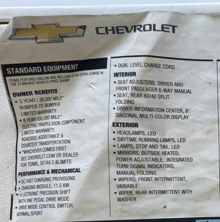 Chevrolet Bolt EUV 2023 - $22,000 (Santa Clara)63624060167171122