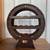 Vintage Red Oak Circular Barrel Style Wine Rack 2 thumbnail