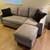 Small gray couch with chaise 3 thumbnail
