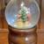 Vintage 1980's Musical Snow Globe Santa in His Sleigh with Reindeer an 2 thumbnail