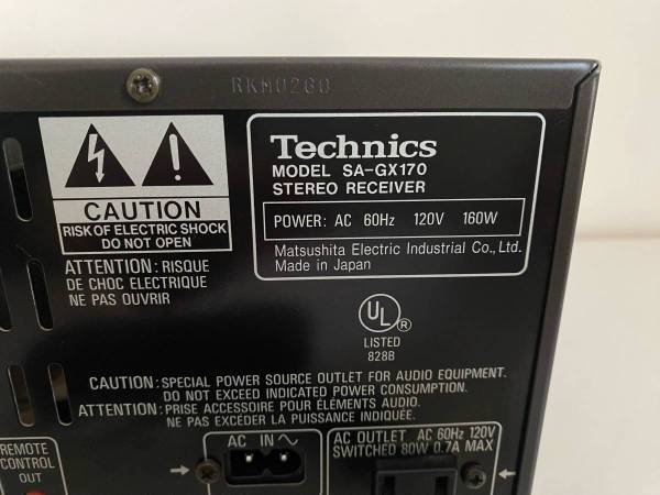 Technics SA-GX170 AV Stereo Receiver — Made in Japan - electronics