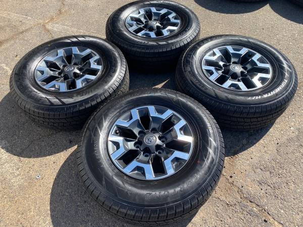 Like New 16” Toyota Tacoma 6 lug rims & 245/75r16 tires 100% tread - $84063471027683587120