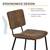 Homy Casa · Pomona Dining Chairs Set of 4 · Fabric Suede Brown 5 thumbnail