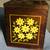 Vintage MCM Wooden Storage Canister Set With Psychedelic Daisies 4 thumbnail