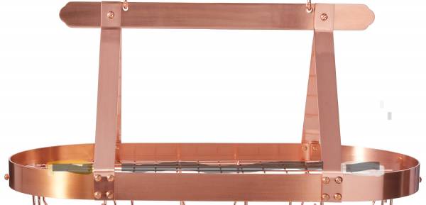 Old Dutch Oval Steel Pot Rack Satin Copper, 36" x 1