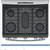 GE gas range Model #JGB660SEJ4SS 5 thumbnail