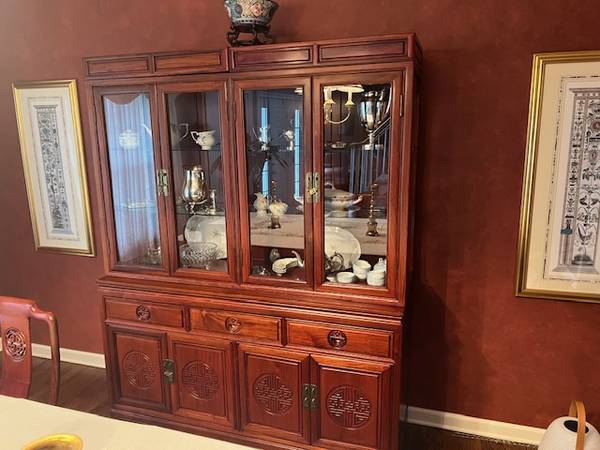 Asian Rosewood Dining Room Table / Media Console - EXCELLENT CONDITION - $1,750 (Somerville)63471344542593122