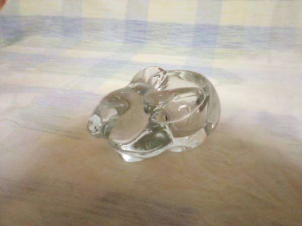 Glass Bunny Candleholder 1