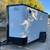 New 6x12 Enclosed Cargo Trailer, white/blk, side door, ramp stk#11181 4 thumbnail